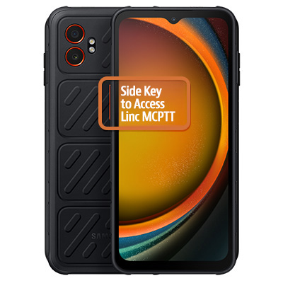 Front and back of phone