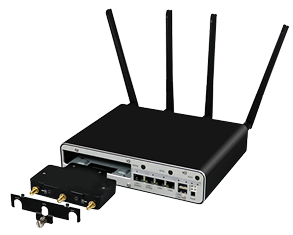 BEC MX-1200 Series 4G/LTE Multi-Carrier Modular Router with MX-100U modem