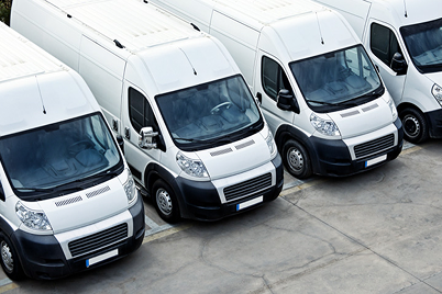 Fleet of vans with TrueTrack
